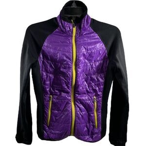 Marmot Polartec Back Purple Zip Up jacket Size S